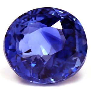 Szafir 1,98 ct, niebieski, szlif owalny
