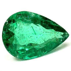 Szmaragd 2,50 ct, zielony, szlif gruszka