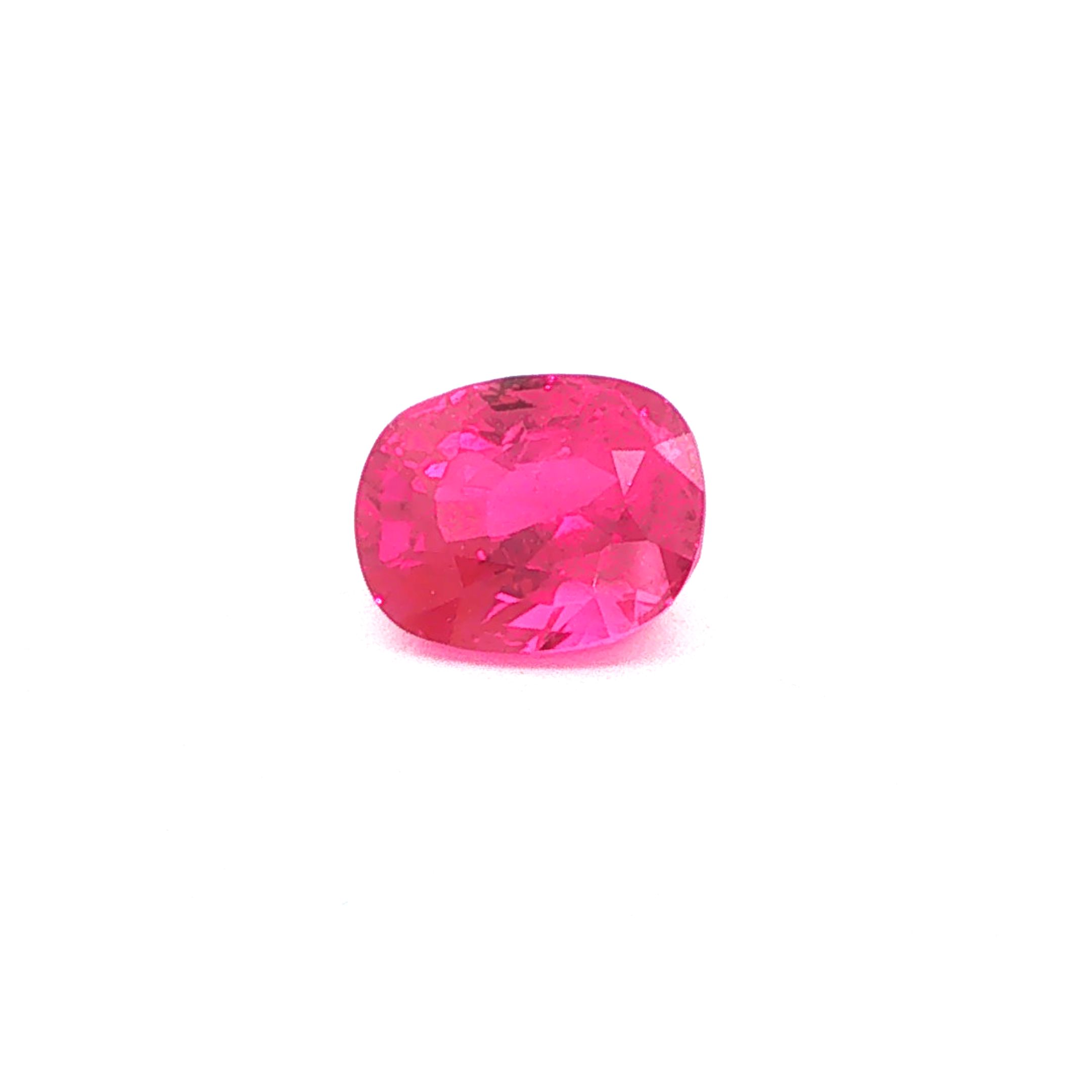 Rubin 2,64 ct, czerwony, szlif cushion