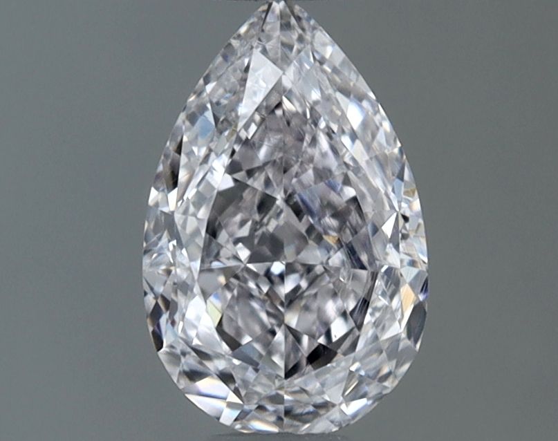 0.54-carat pear diamond with null color, Fair cut, and VS2 clarity.