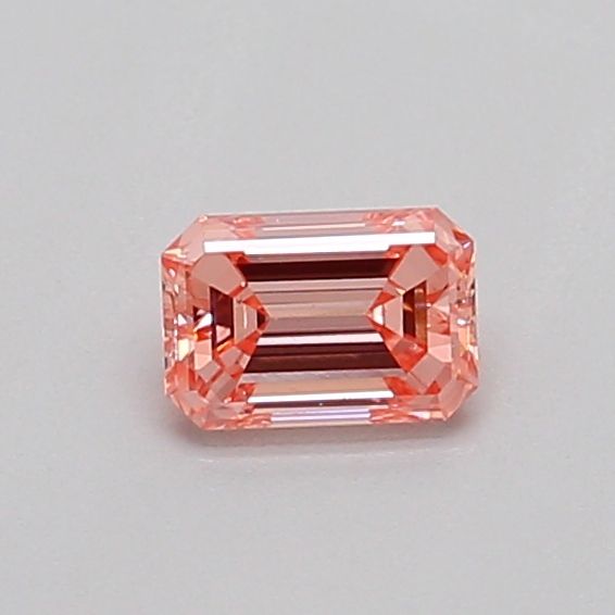 0.31 CT Fancy Intense Orangey Pink EMERALD