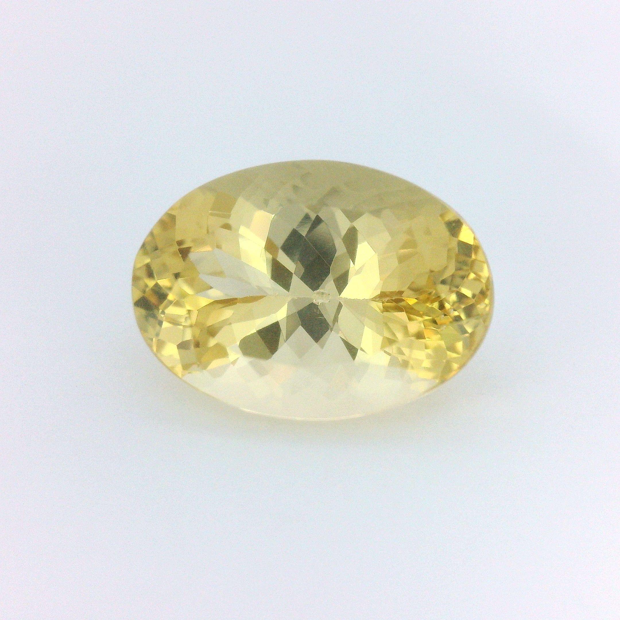 Heliodor 6,44 ct, żółty, szlif owalny