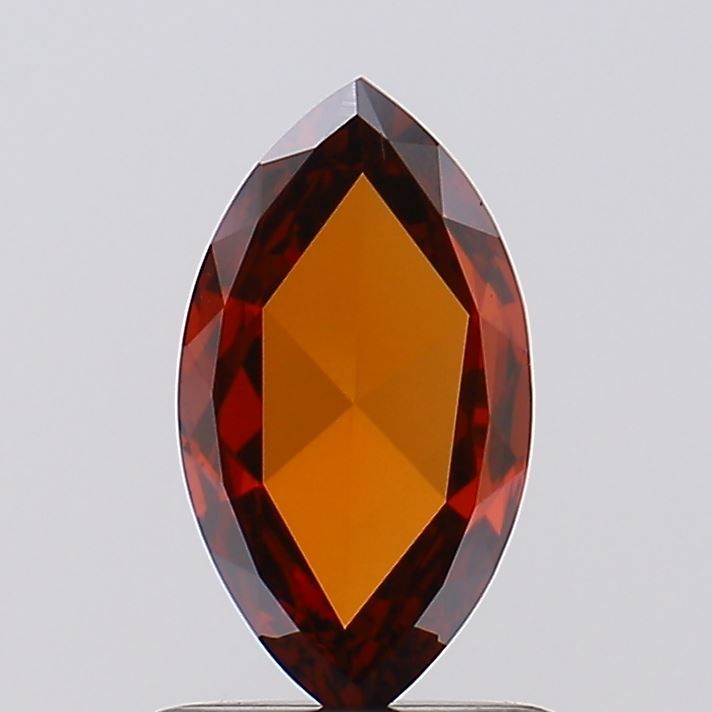 0.63 CT Fancy Vivid Orangey Red MARQUISE