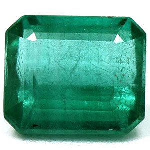 Szmaragd 2,06 ct, zielony, szlif szmaragdowy