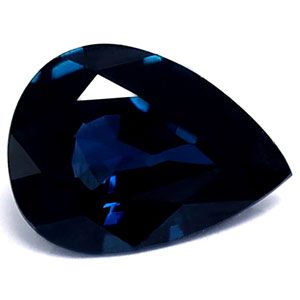 Szafir 1,21 ct, niebieski, szlif gruszka