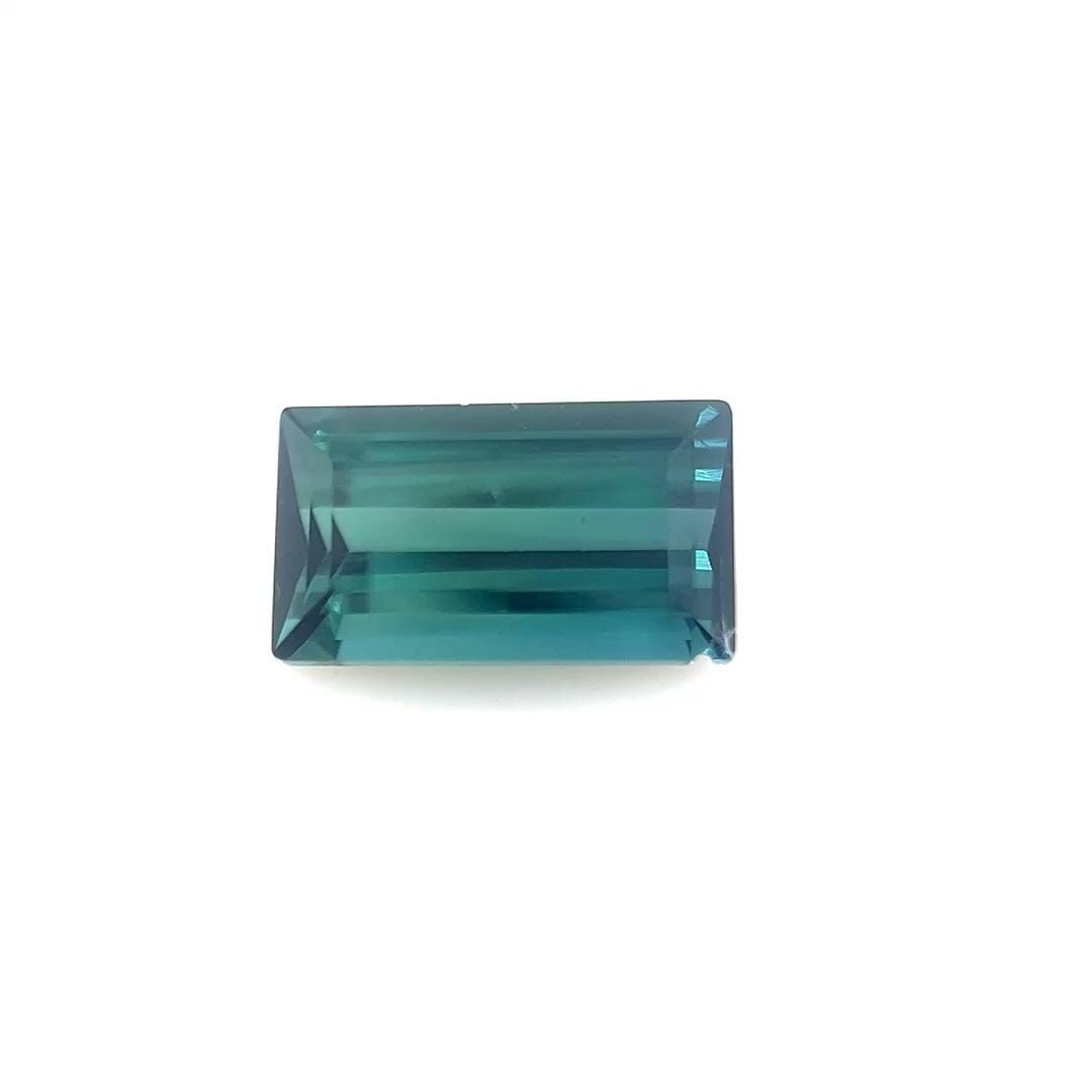 Turmalin 1,04 ct, niebieski, szlif bagietka