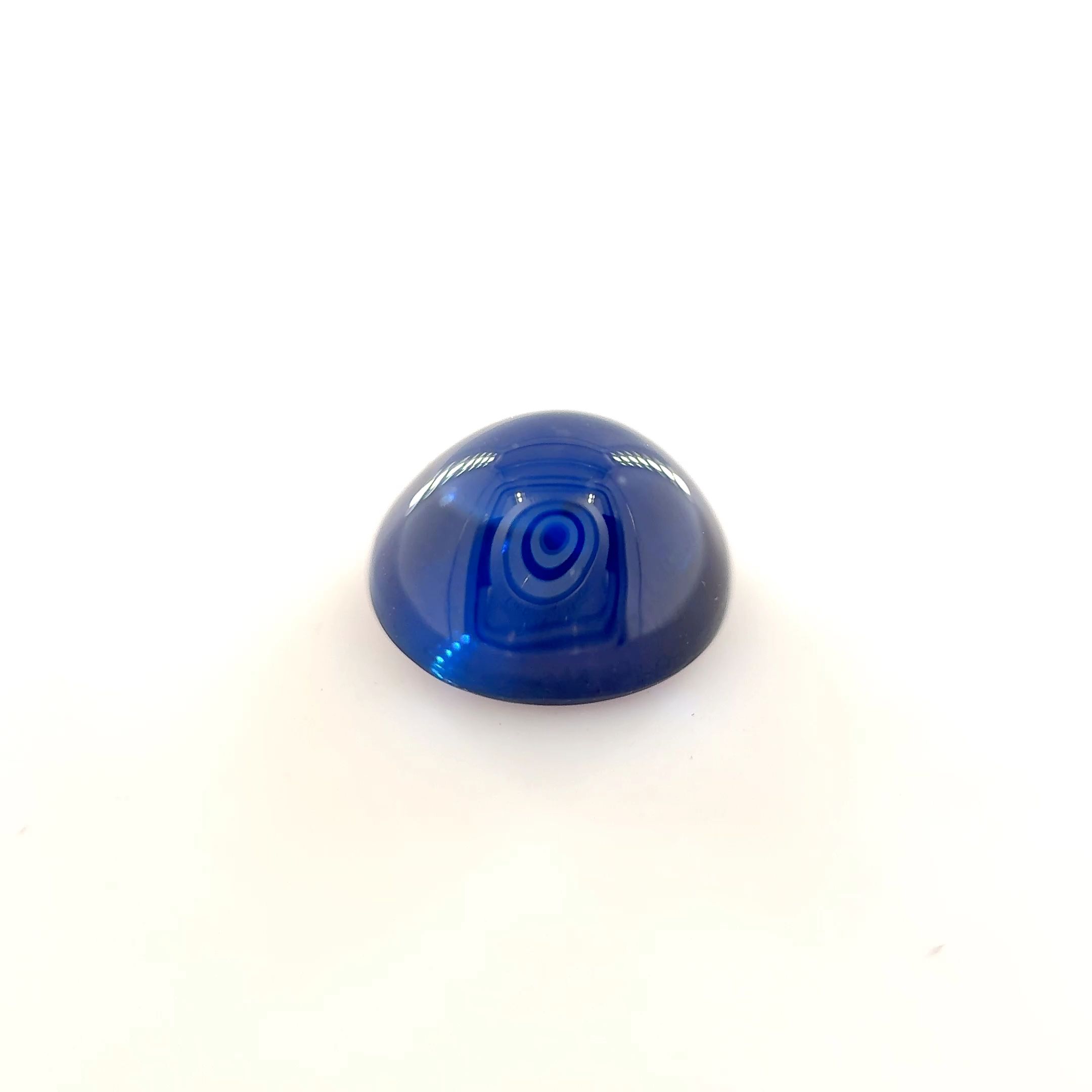 Szafir 2,67 ct, niebieski, kaboszon