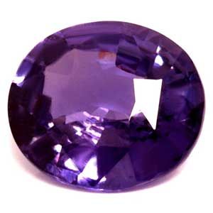 Szafir 1,60 ct, purpurowy, szlif owalny