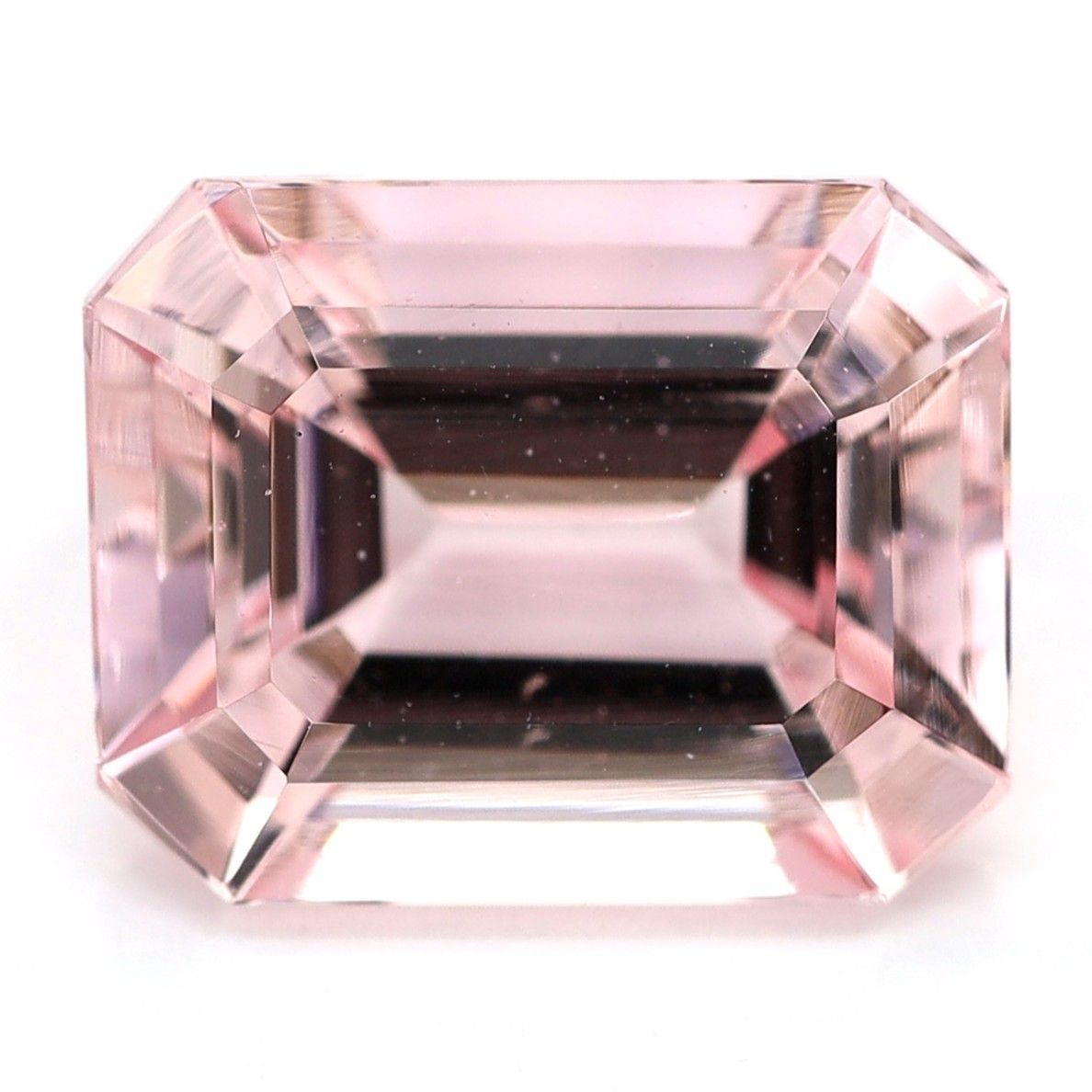 Morganit 3,40 ct, różowy, szlif szmaragdowy