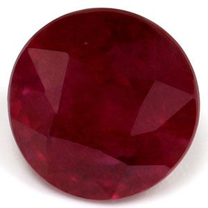 Rubin 1,44 ct, czerwony, szlif okrągły