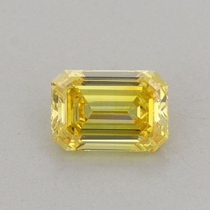 0.47 CT Fancy Vivid Yellow EMERALD