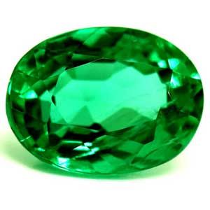 Szmaragd 1,25 ct, zielony, szlif owalny