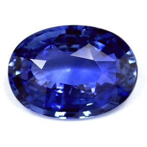 Szafir 4,06 ct, niebieski, szlif owalny