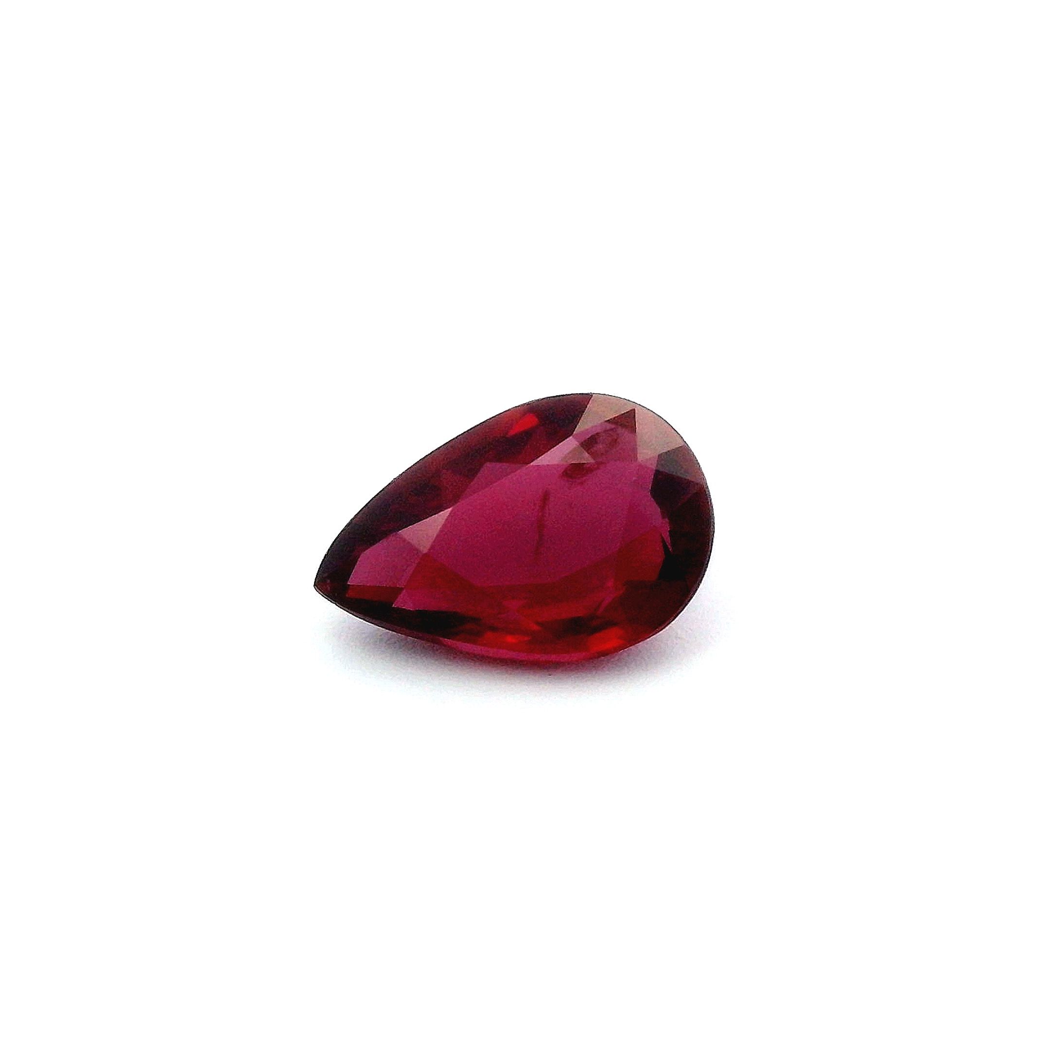 1.12 ct Pear ruby
