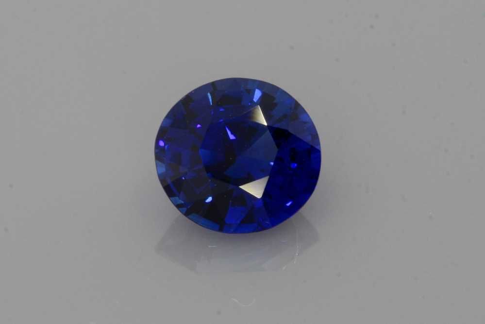 SAPPHIRE FACETED 1.58ct BLUE Vivid BLUE SI SRILANKA HEATED