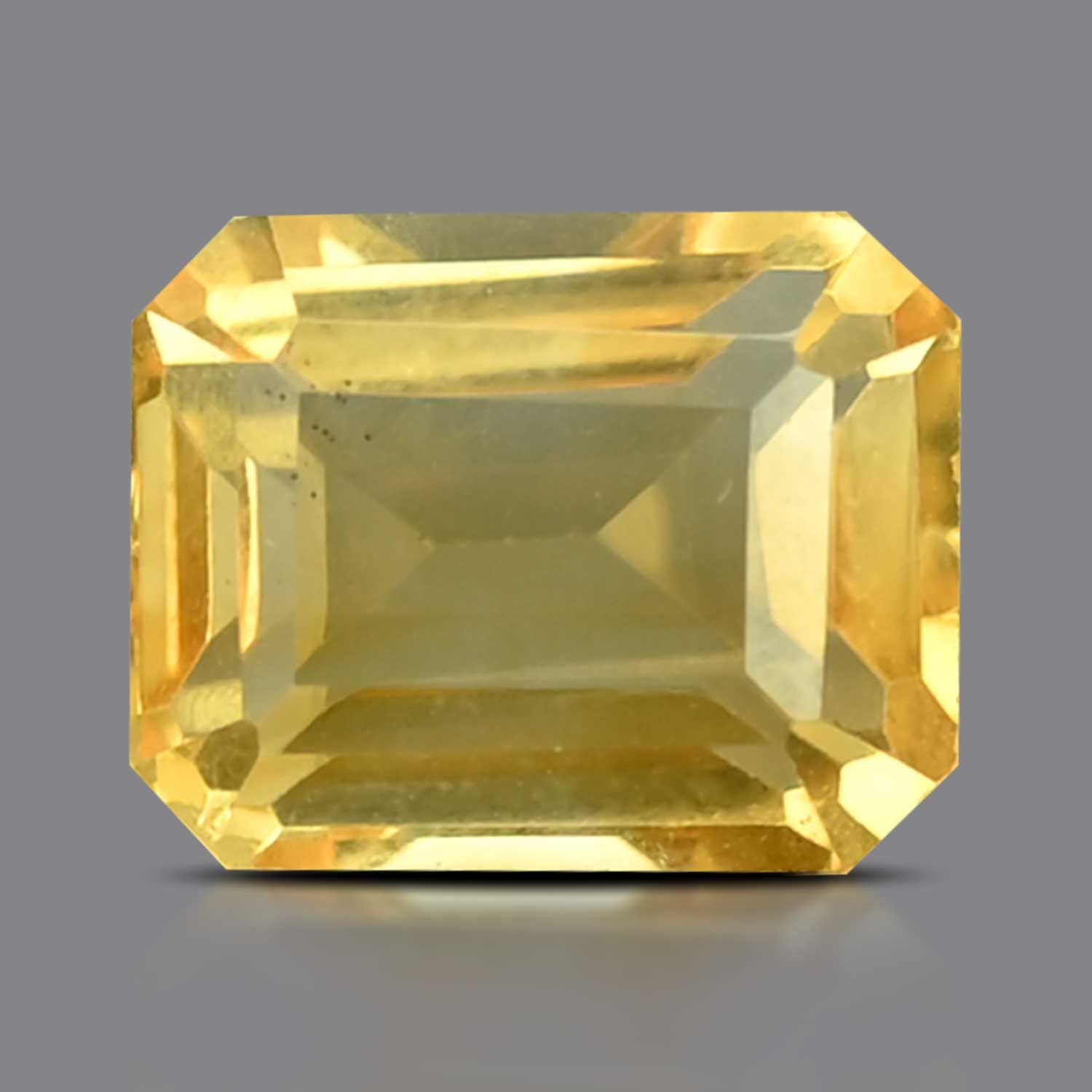 CITRINE FACETED 5.36ct YELLOW EC BRAZIL NONE