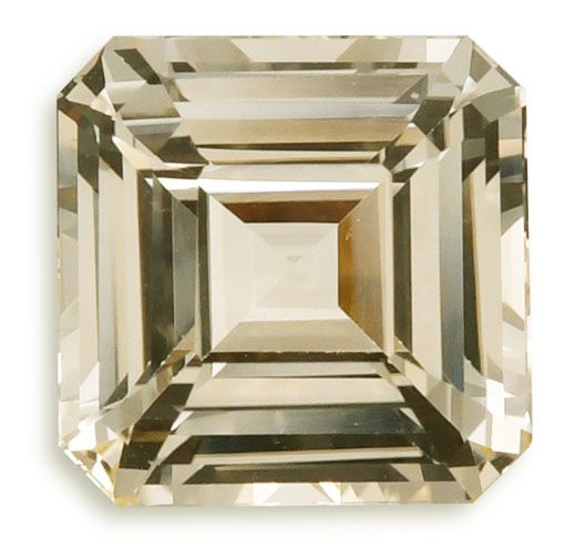 Szafir 6,74 ct, żółty, szlif szmaragdowy