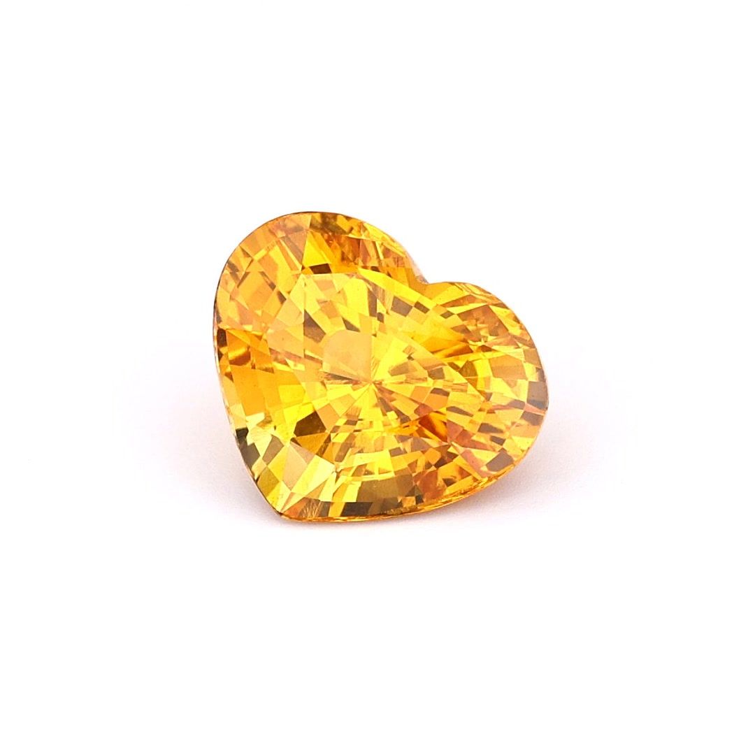 SAPPHIRE FACETED 4.1ct YELLOW YELLOW EC SRILANKA HEATED