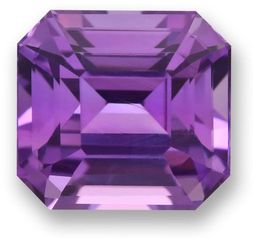 Szafir 2,14 ct, purpurowy, szlif szmaragdowy