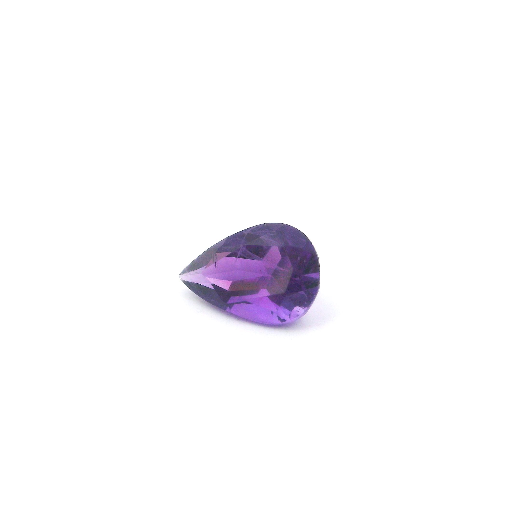 Ametyst 1,16 ct, purpurowy, szlif gruszka