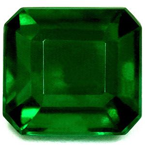 Szmaragd 1,76 ct, zielony, szlif szmaragdowy
