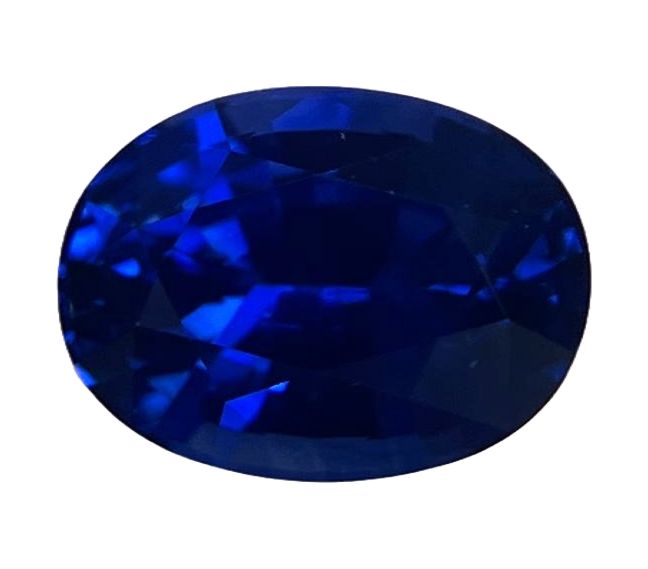 Szafir 2,06 ct, niebieski, szlif owalny