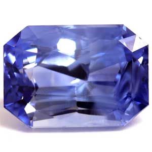 Szafir 2,03 ct, niebieski, szlif szmaragdowy