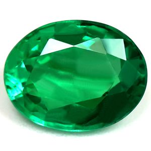 Szmaragd 1,19 ct, zielony, szlif owalny