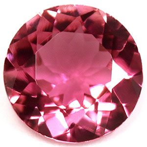 Turmalin 1,46 ct, różowy, szlif okrągły