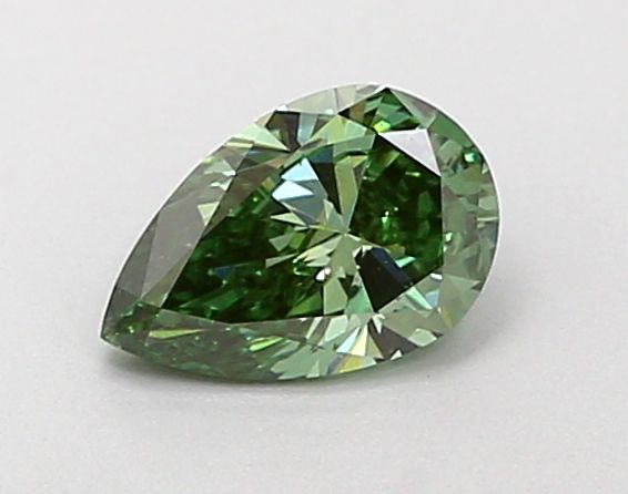 0.5 CT Fancy Vivid Green PEAR
