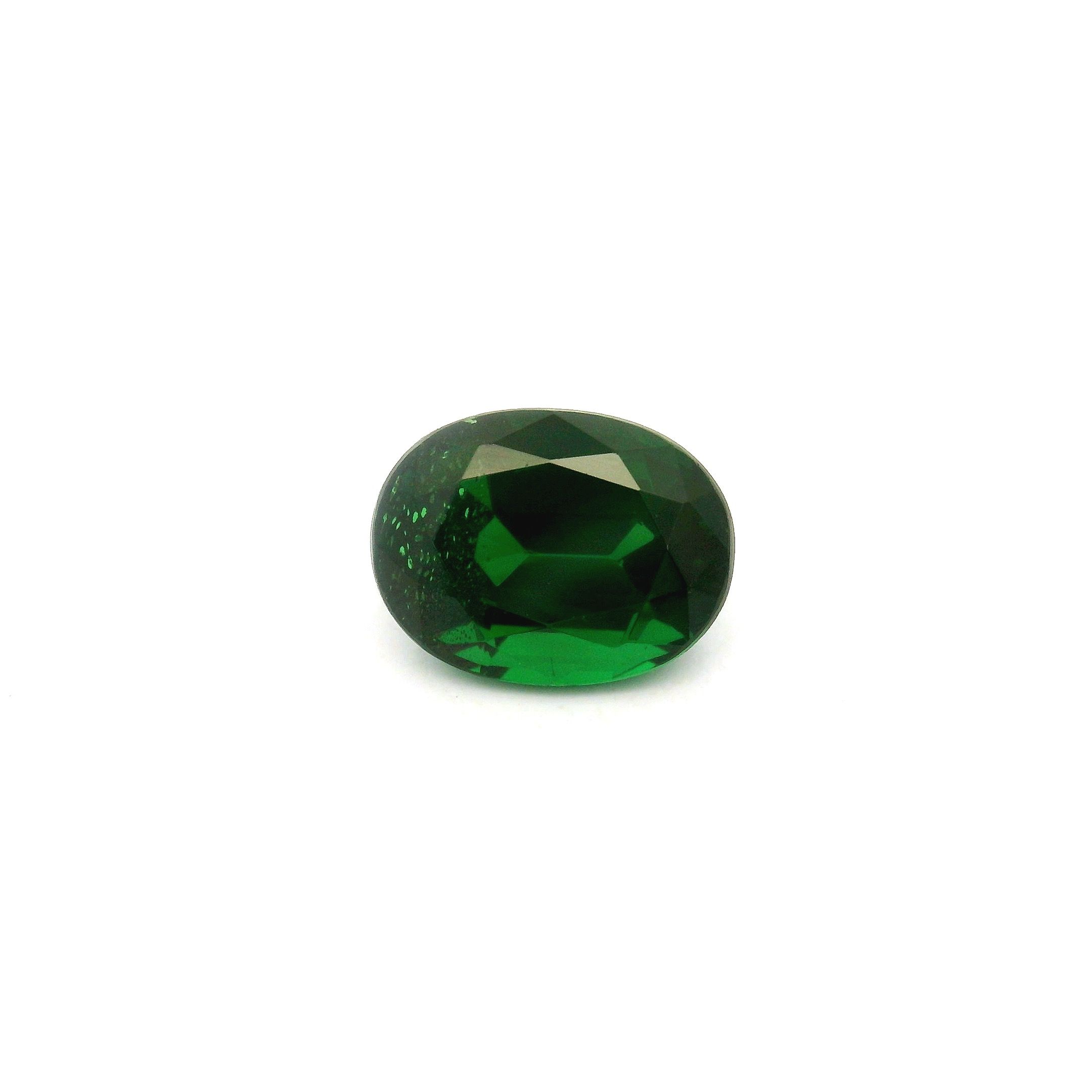 Granat 1,93 ct, zielony, szlif owalny