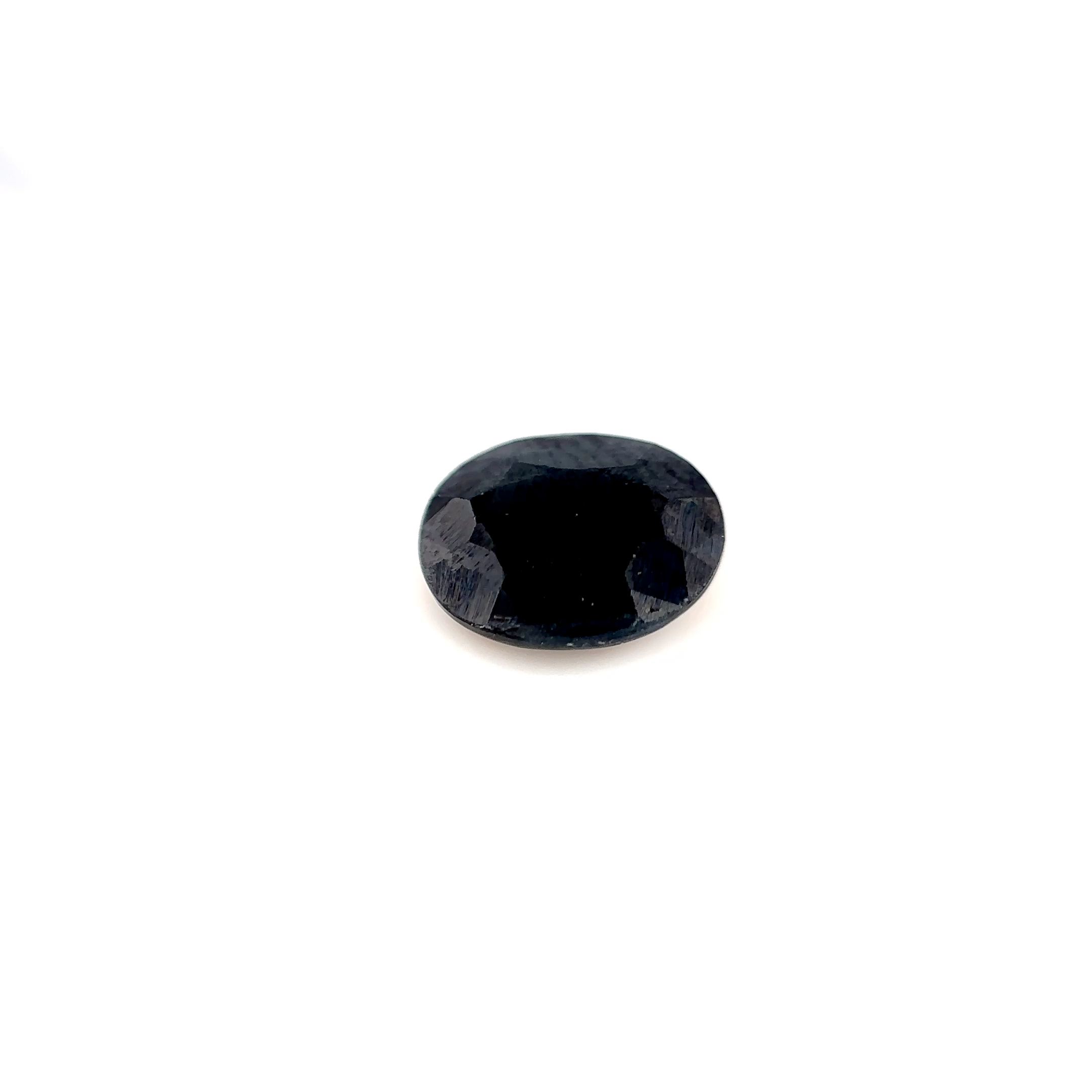 Szafir 2,36 ct, niebieski, szlif owalny