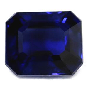 Szafir 1,11 ct, niebieski, szlif szmaragdowy