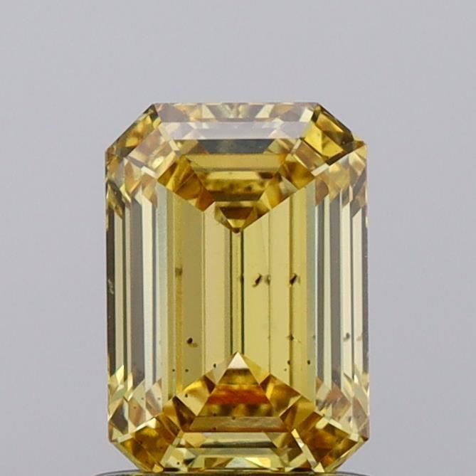 1.01 CT Fancy Vivid Yellow EMERALD