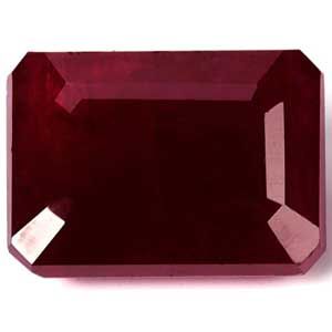 Rubin 3,39 ct, czerwony, szlif szmaragdowy