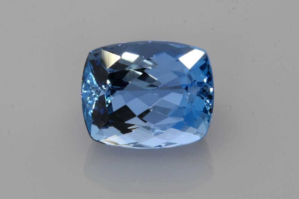 AQUAMARINE FACETED 2.85ct BLUE Deep BLUE SI MOZAMBIQUE NONE