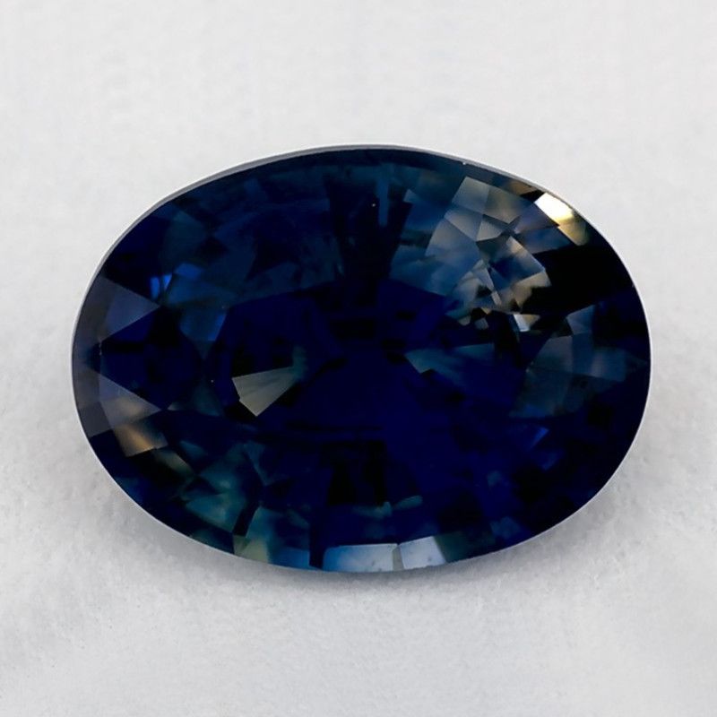 Szafir 1,38 ct, niebieski, szlif owalny
