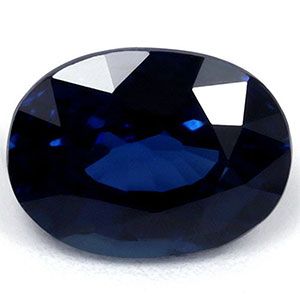 Szafir 1,96 ct, niebieski, szlif owalny