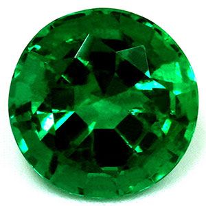 Szmaragd 1,25 ct, zielony, szlif okrągły