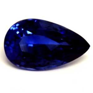 SAPPHIRE FACETED 1.65ct BLUE Intense Blue EC SRILANKA HEATED