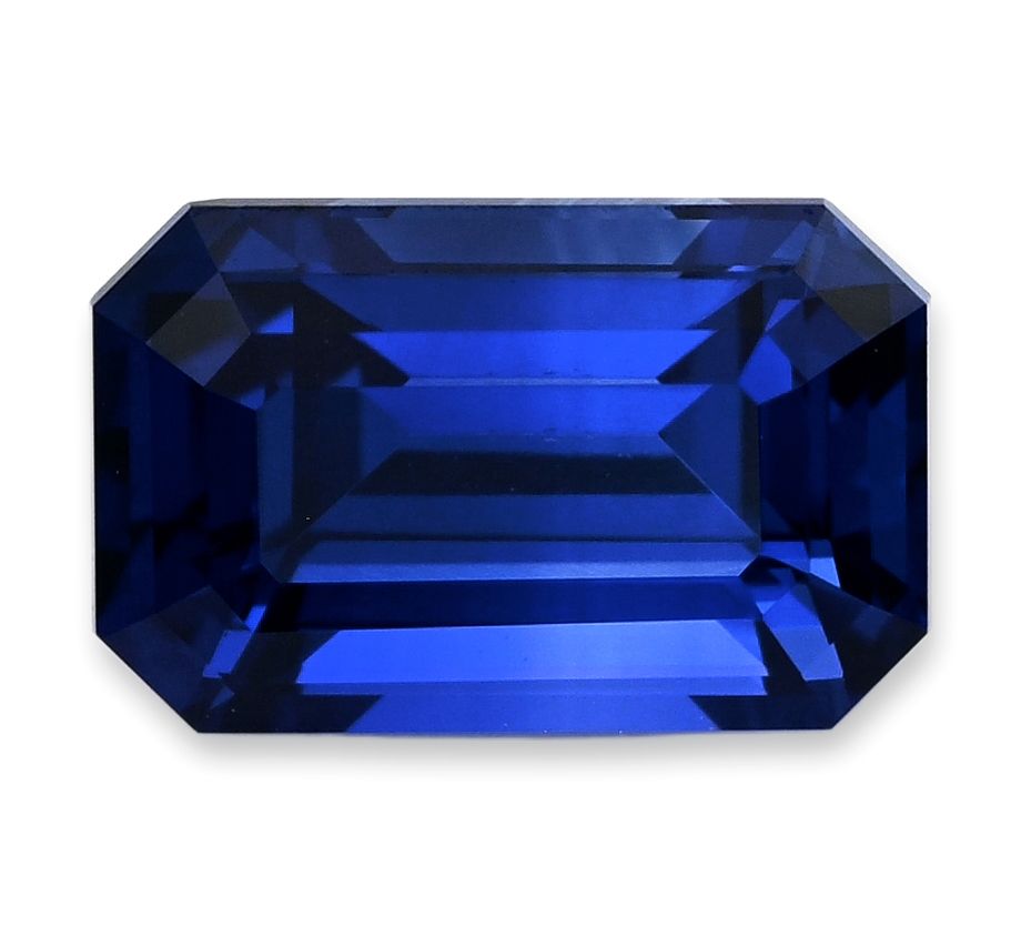 Szafir 1,29 ct, niebieski, szlif szmaragdowy