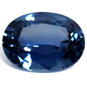 Szafir 1,35 ct, niebieski, szlif owalny