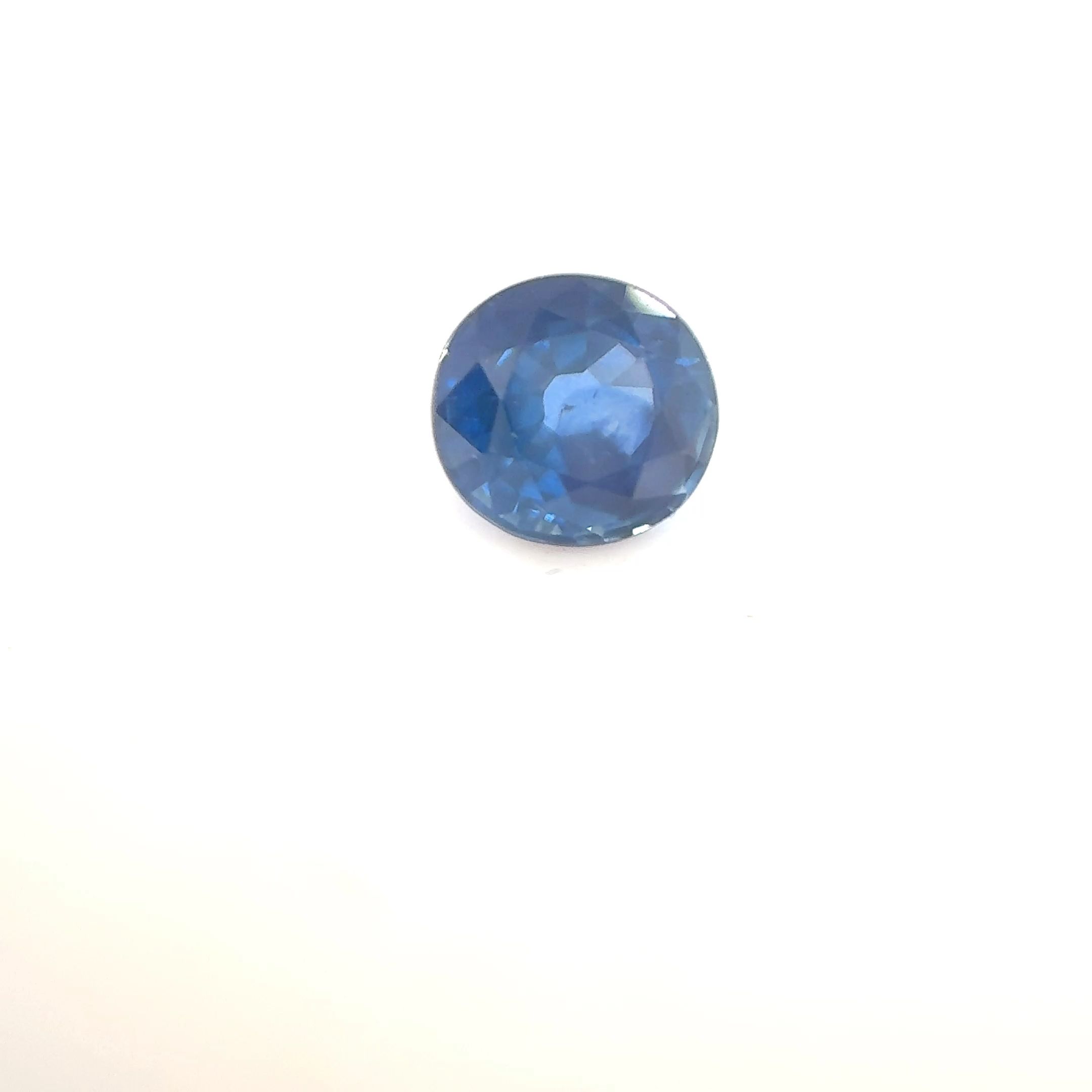 Szafir 1,01 ct, niebieski, szlif owalny