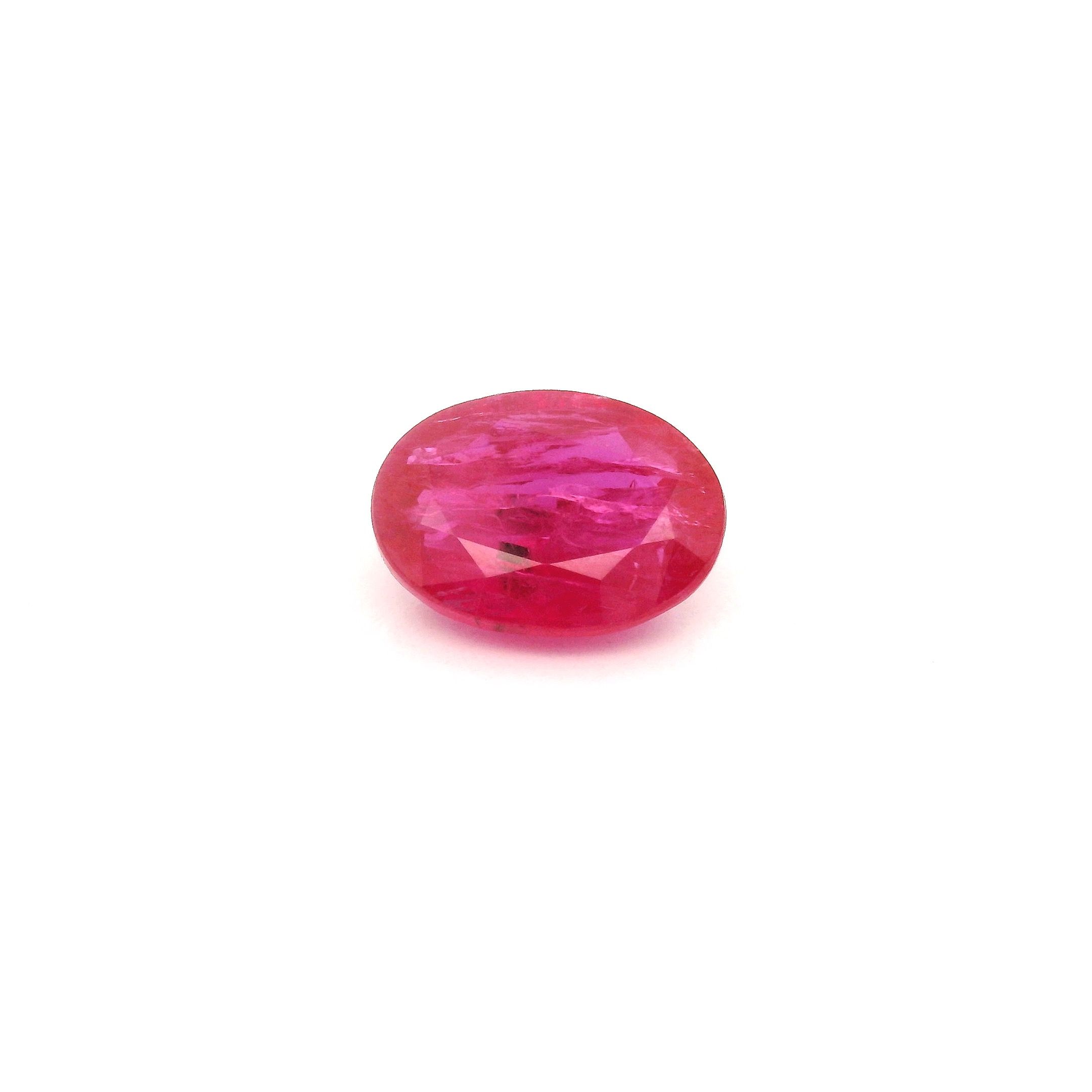 RUBY FACETED 1.45ct RED Medium Intense MI MOZAMBIQUE HEATED