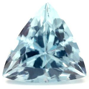 Akwamaryn 4,31 ct, niebieski, szlif trilliant
