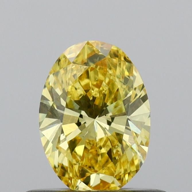 0.47 CT Fancy Vivid Yellow OVAL