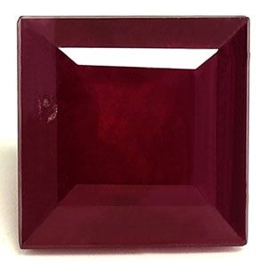 Rubin 1,72 ct, czerwony, szlif kwadratowy