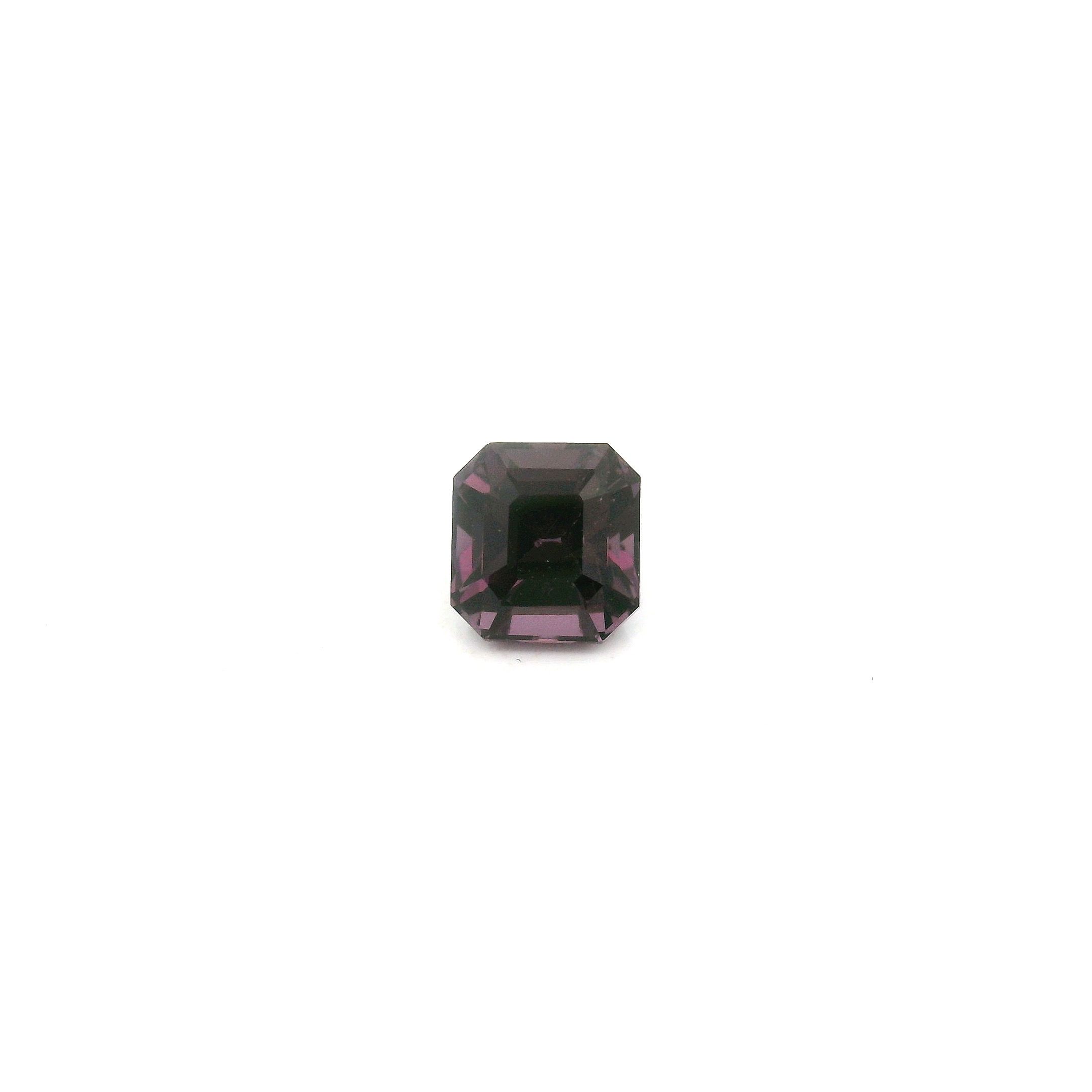 Spinel 1,03 ct, purpurowy, szlif ośmiokątny