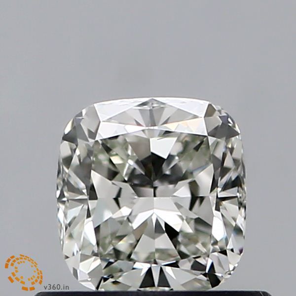 0.51 CT Fancy Light Green CUSHION MODIFIED