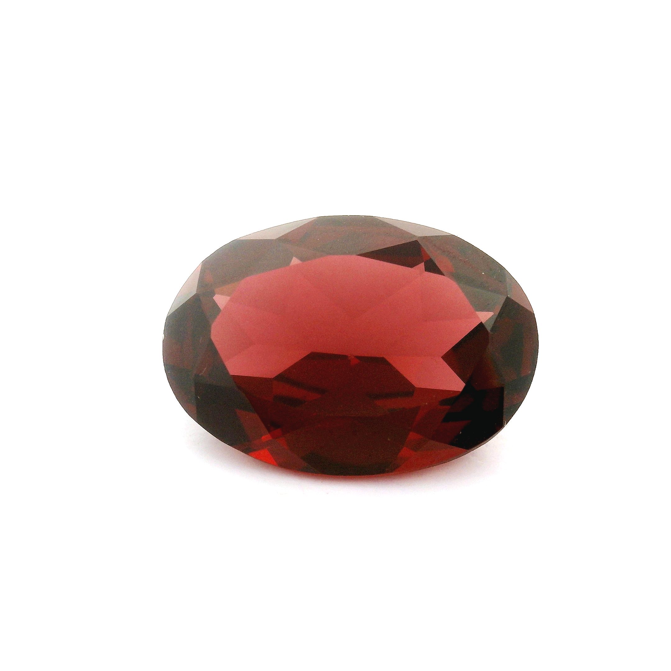 Granat 6,35 ct, czerwony, szlif owalny